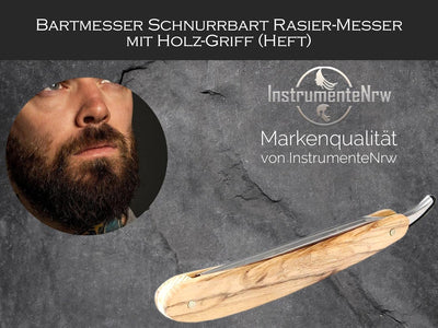 Rasiermesser mit Wechselklingen aus Solingen Bartmesser Made in Germany Rasier-Set für Herren mit Kl