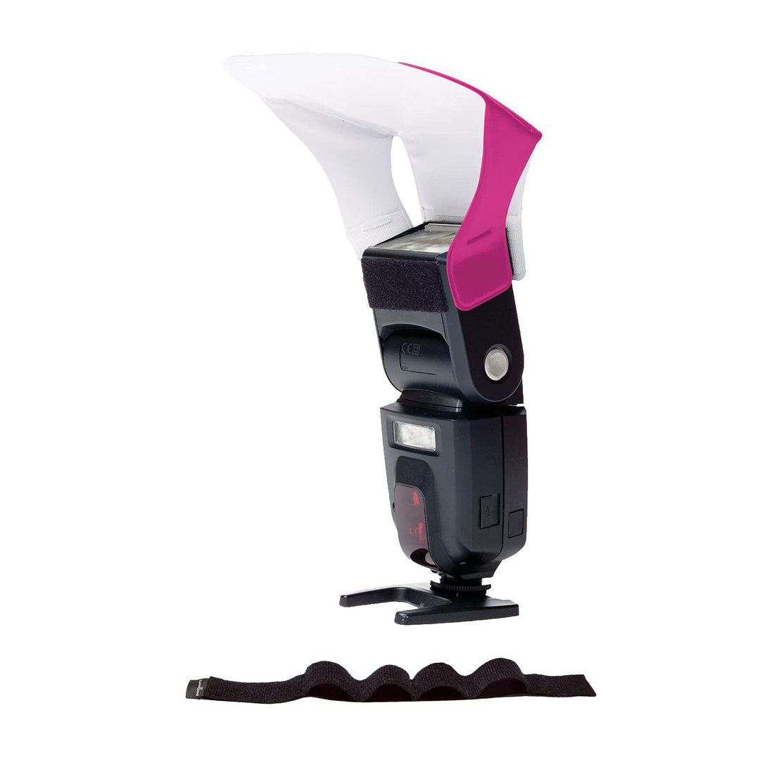 LumiQuest Flash Pocket Bouncer,  Flash Diffuser with UltraStrap Bundle, Universal Classic Design for
