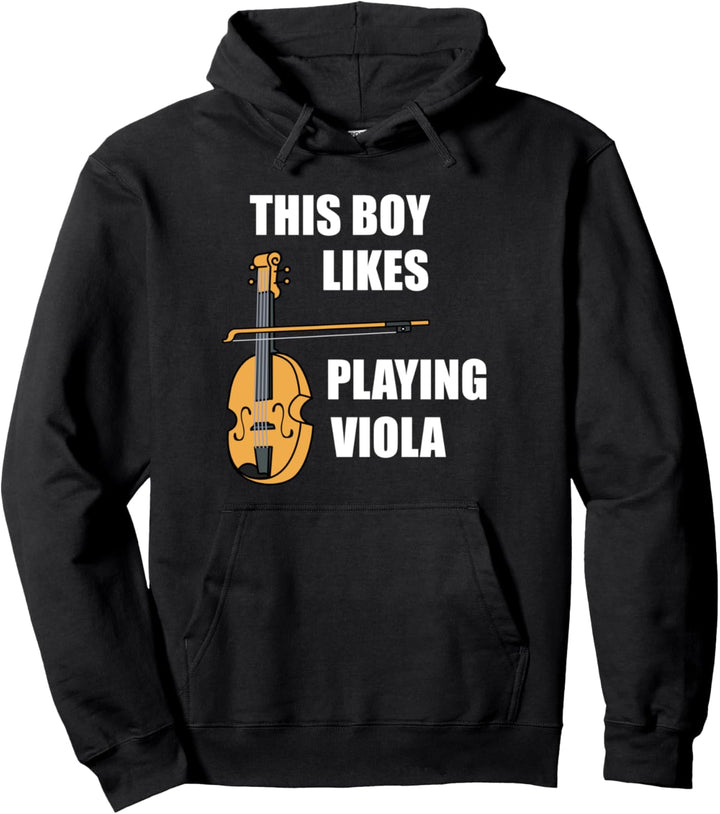 Musik Noten Musiker Orchester Bratschist Bratsche Pullover Hoodie