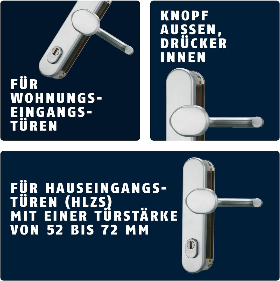 ABUS HLZS814 W EK Schutzbeschlag mit Zylinderschutz rund, weiss, 122361 Weiss Wechselgarnitur, Weiss