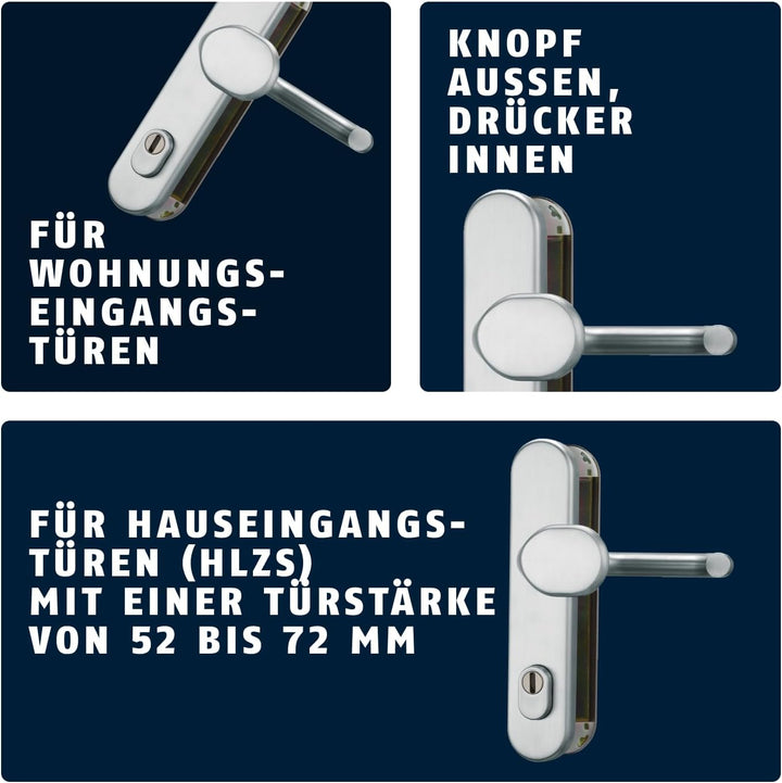 ABUS HLZS814 W EK Schutzbeschlag mit Zylinderschutz rund, weiss, 122361 Weiss Wechselgarnitur, Weiss