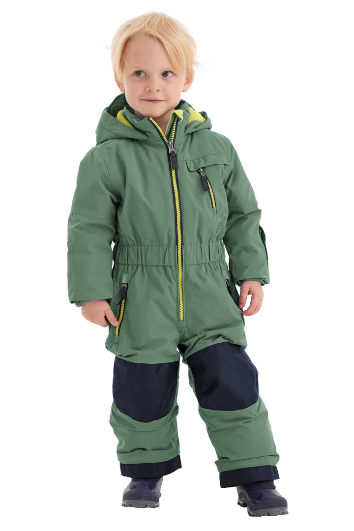 Killtec Unisex Fisw 31 Mns Onpc Skioverall/Schneeanzug mit Kapuze, wasserdicht 122-128 waldgrün, 122