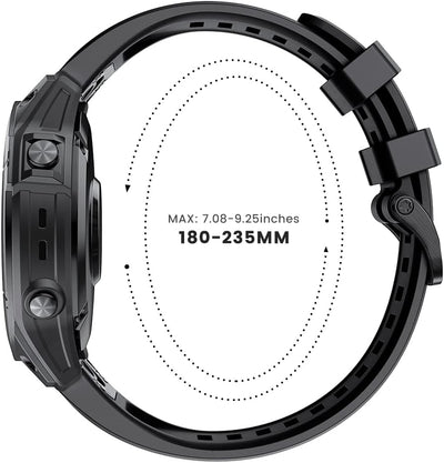 ANBEST Armband für Garmin Fenix 7 Pro/6 Pro/EPIX 2 Armband, 22mm Quick Fit Ersatzarmband für Fenix 6