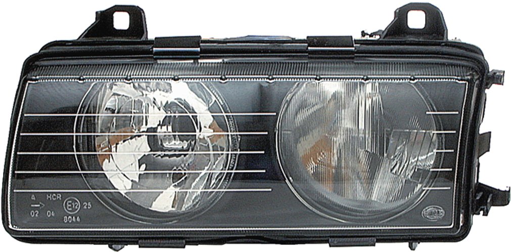 HELLA 1AH 007 045-041 FF/Halogen-Hauptscheinwerfer - rechts - für u.a. BMW 3 (E36), Rechts