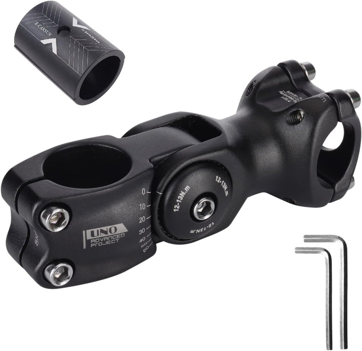 BESNIN MTB Vorbau 0-60° 31.8mm Fahrrad Vorbau verstellbar MTB 90mm/110mm/120mm/130mm Mountainbike Le