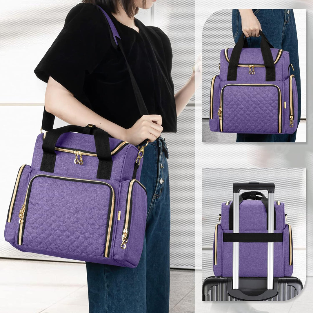 Luxja Kulturtasche Damen, Make Up Organizer Tasche, Kosmetikkofffer für Make up, Kosmetiktasche zum