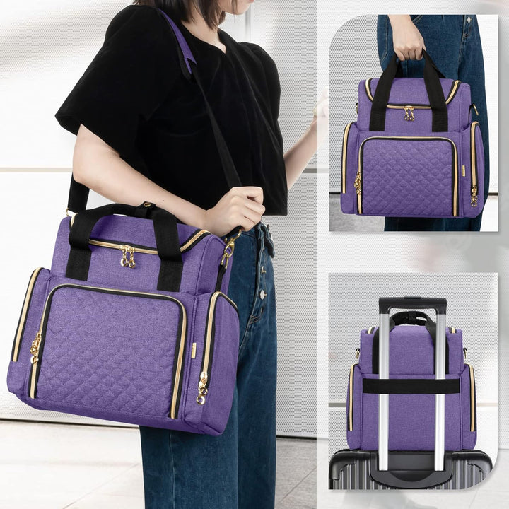 Luxja Kulturtasche Damen, Make Up Organizer Tasche, Kosmetikkofffer für Make up, Kosmetiktasche zum