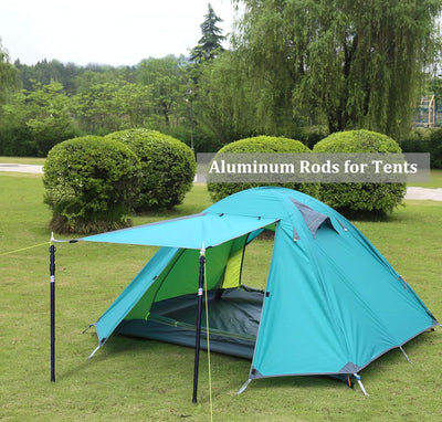 HIKEMAN Teleskopstange für Zelte Tarp - Campingstangen für Planen Markise Baldachin Veranda Sonnense