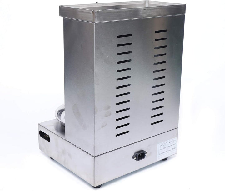 Dönergrill Gas Kebab Machine, Edelstahl Elektrischer Vertical Shawarma Broiler Gyrosgrill 360° Drehb
