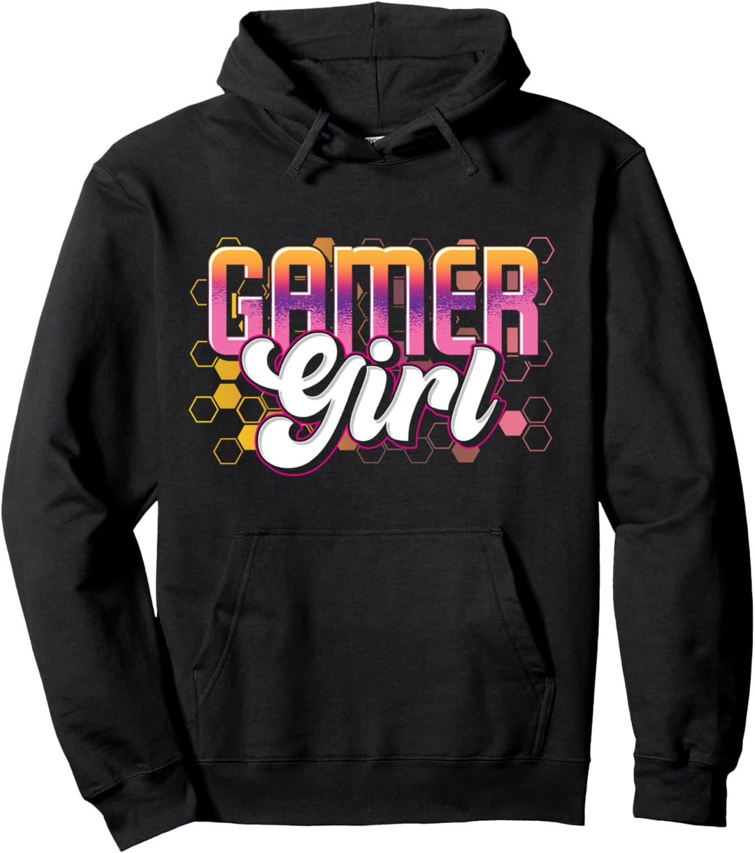 Videospiel Gamer Mädchen E Sport Nerd Zocker Gaming Pullover Hoodie
