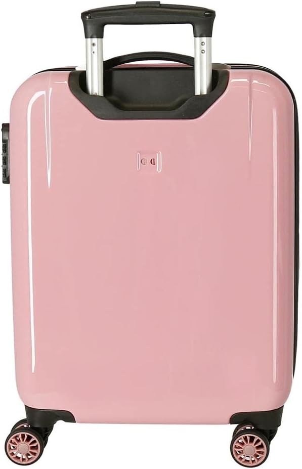 Roll Road One World Kabinentrolley, Rosa, 38 x 55 x 20 cm, Hartplastik, seitlicher Kombinationsversc