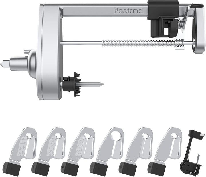 Bestand Spiralschneider-Aufsatz, kompatibel mit KitchenAid-Standmixer, verpackt mit Schälen, Kern un