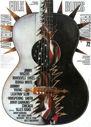 American Folk Blues Festival - Concert of, Frankfurt 1972 » Konzertplakat/Premium Poster | Live Konz