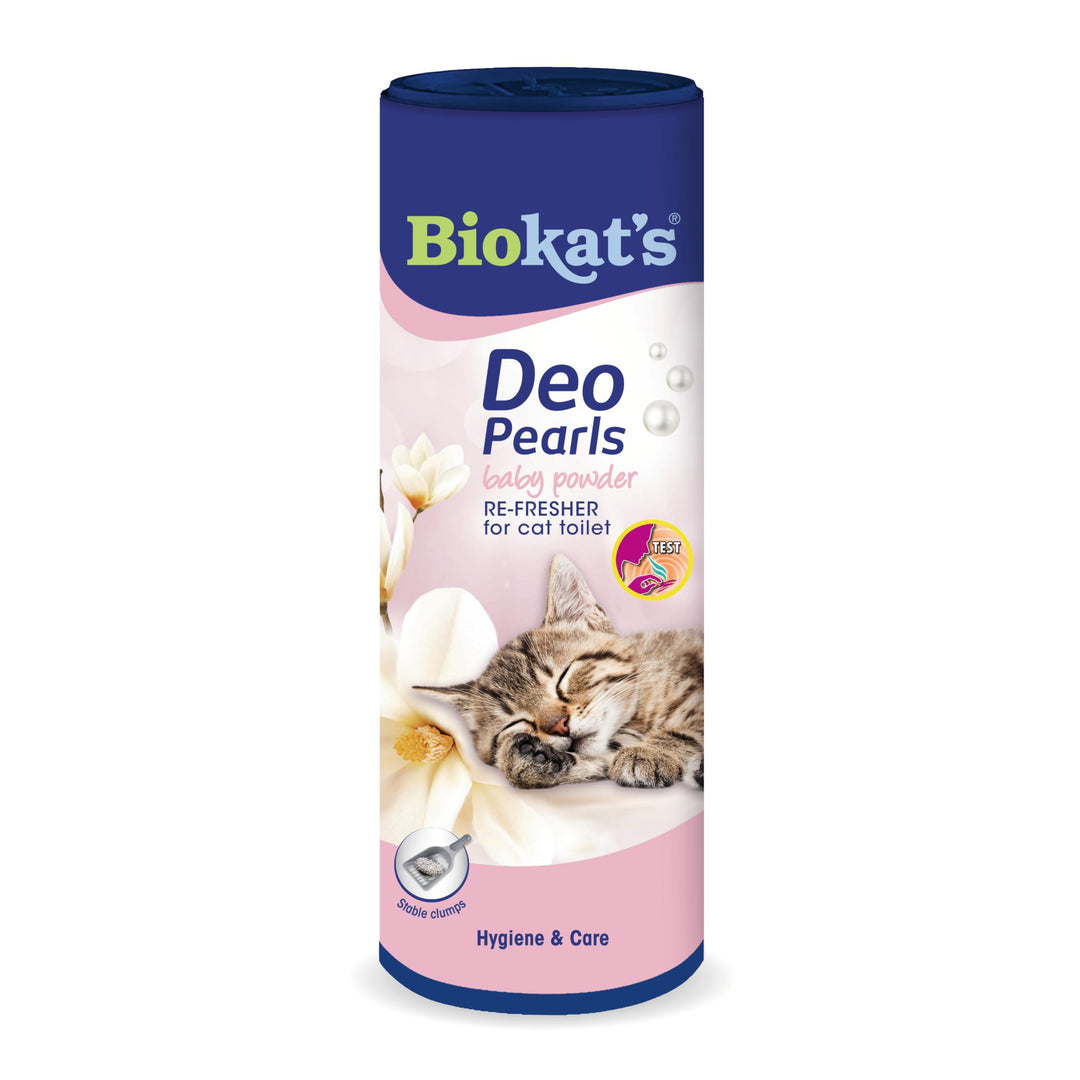 Biokat's Deo Pearls Baby Powder - Streuzusatz mit Duft für Frische und feste Klumpen in der Katzento