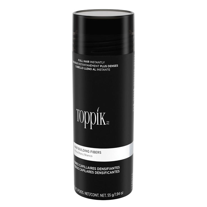 TOPPIK Hair Building Fibers white, 55 g Unparf miert 55 g (1er Pack), Unparf miert 55 g (1er Pack)
