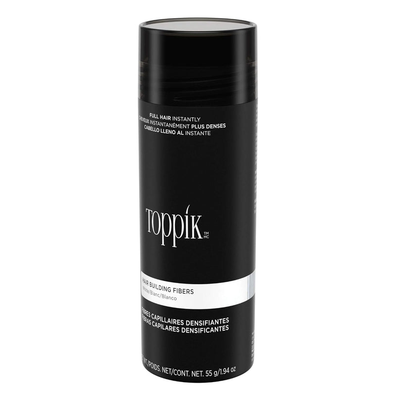 TOPPIK Hair Building Fibers white, 55 g Unparf miert 55 g (1er Pack), Unparf miert 55 g (1er Pack)