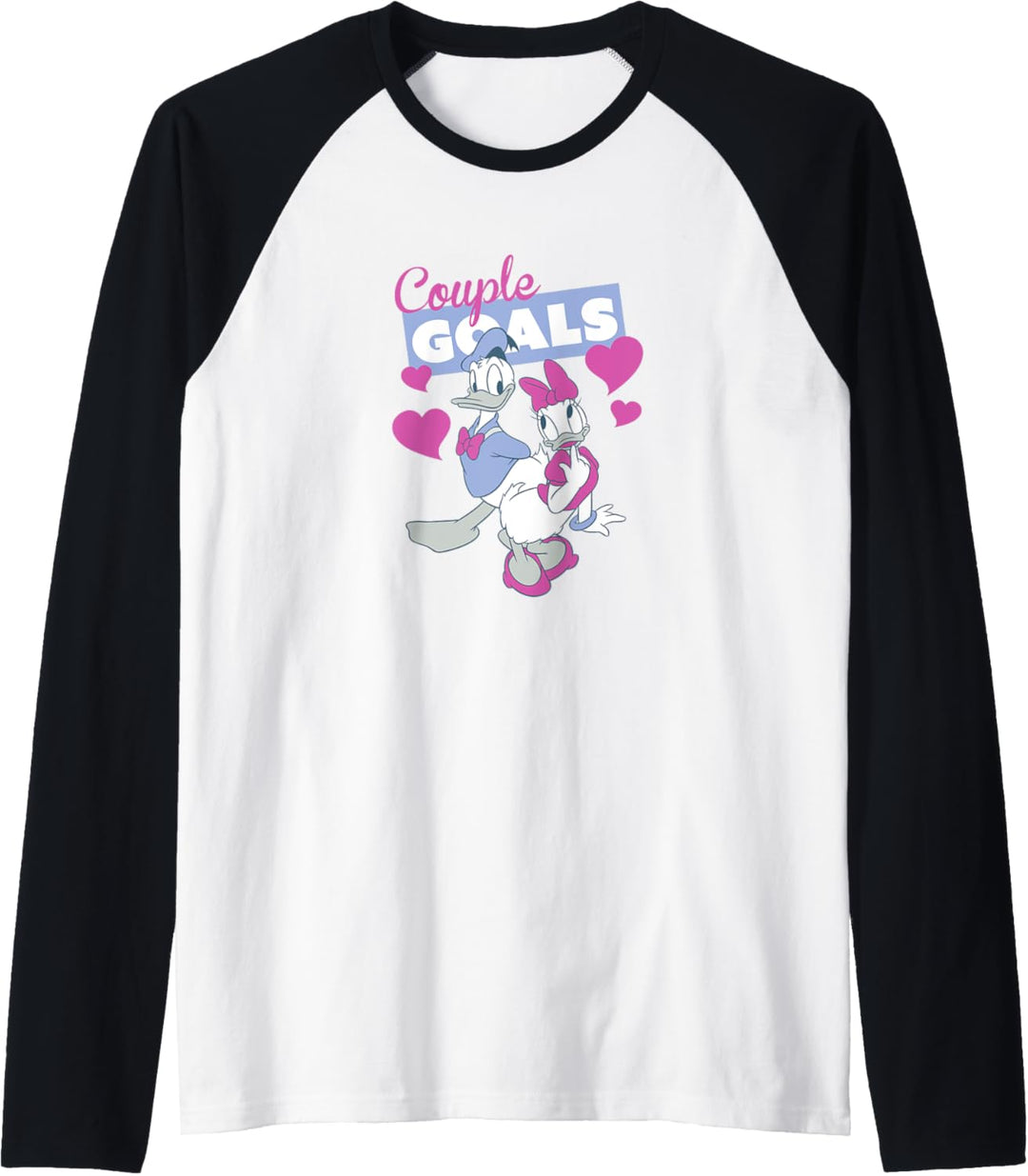 Disney Mickey & Friends Valentinstag Donald & Daisy Goals Raglan