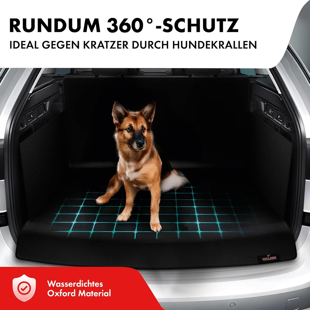 Walser Kofferraum Schutzmatte Auto Cäsar, Qualitätssieger Sehr Gut*, 100% Wasserabweisende Auto Hund