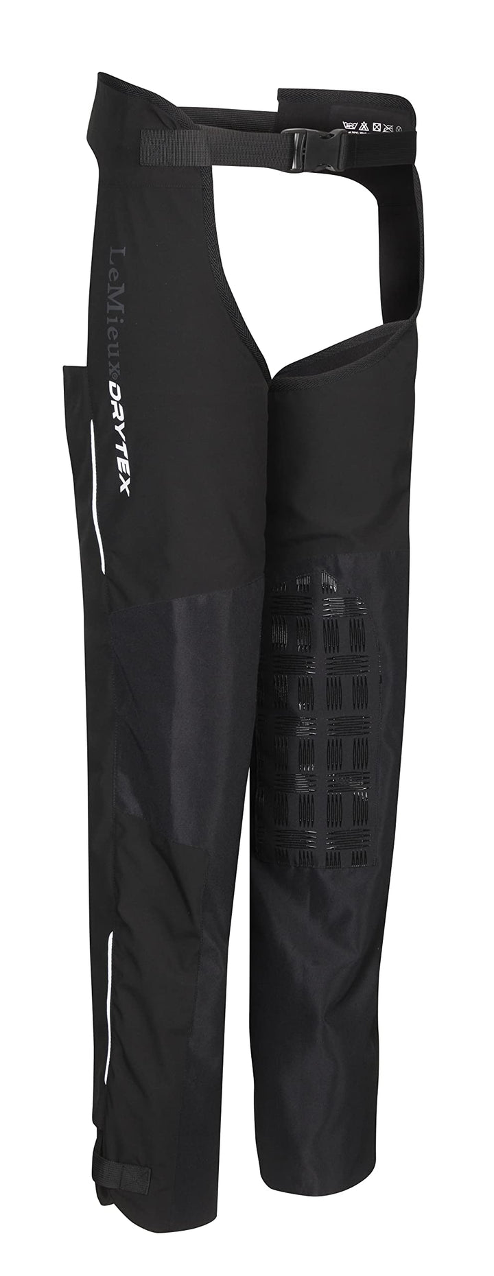 LeMieux DryTex Stormwear wasserdichte Chaps – Schwarz – Fleecefutter & elastischer Bund XXL Schwarz,