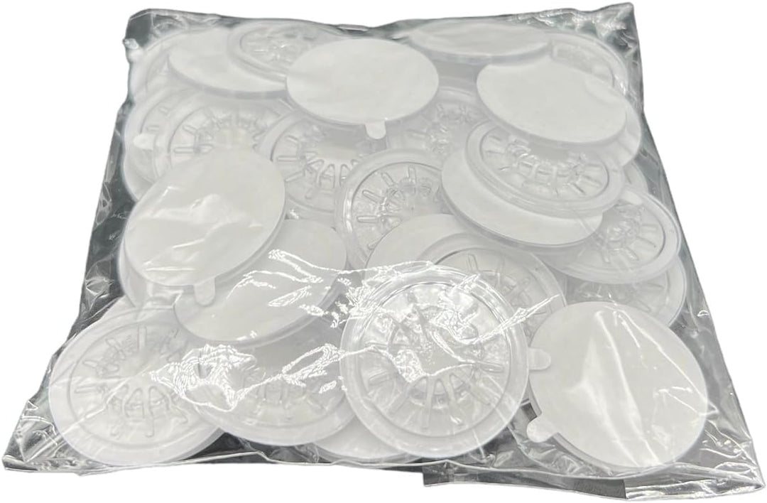 DragonTrading® CD-Hub mit selbstklebender Rückseite, transparent, 100 Stück