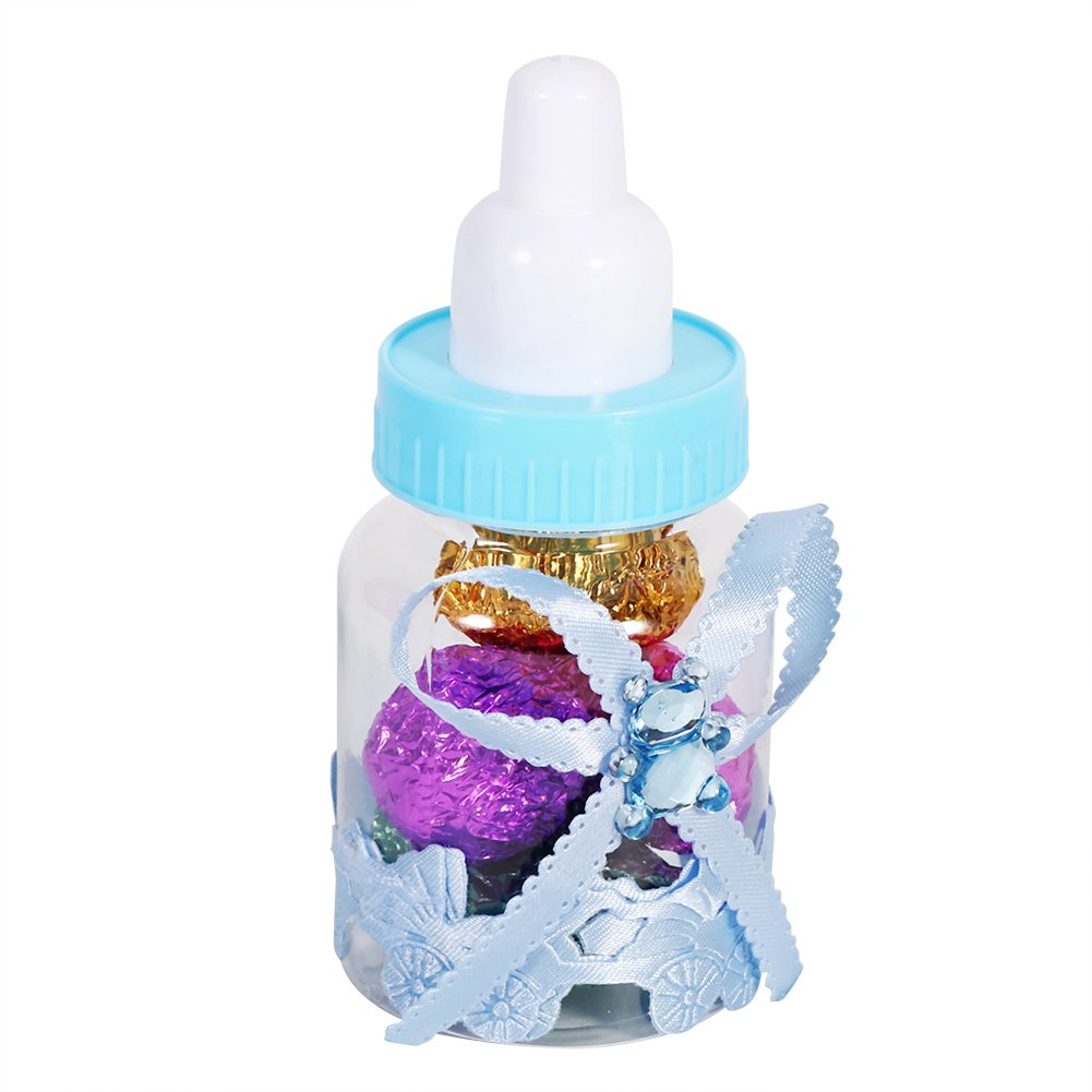 Fdit 50 Stück Candy Flasche Party Geschenke Baby Dusche Flasche Gadgets Partyzubehör Baby Fläschchen