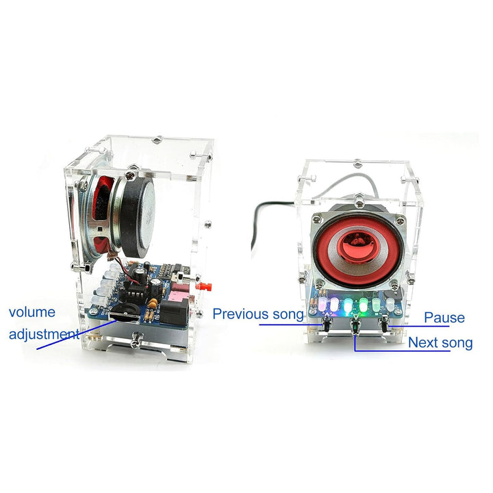 Garosa DIY Bluetooth-Lautsprecher-Kit für Lötprojekte, Mini-Elektronik-Verstärker, Heim-Stereo-Quali
