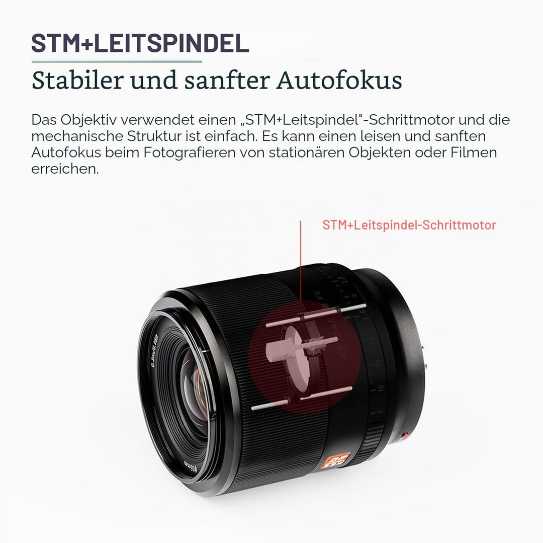 VILTROX AF 28mm F1.8 FE Vollformat Weitwinkelobjektiv Prime Autofokus Objektiv für Sony E Mount Kame
