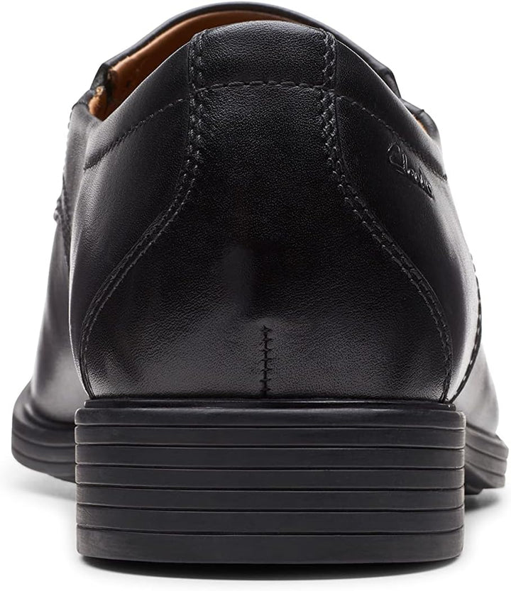 Clarks Herren Whiddon Cap Sneaker 44.5 EU Weit Schwarzes Leder, 44.5 EU Weit Schwarzes Leder