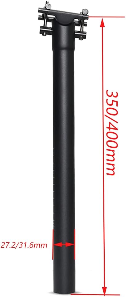 QIKU Carbon Fahrrad Sattelstützen MTB Sattelstütze/Rennrad Sattelstütze 27.2/31.6 * 350/400MM 31.6×4