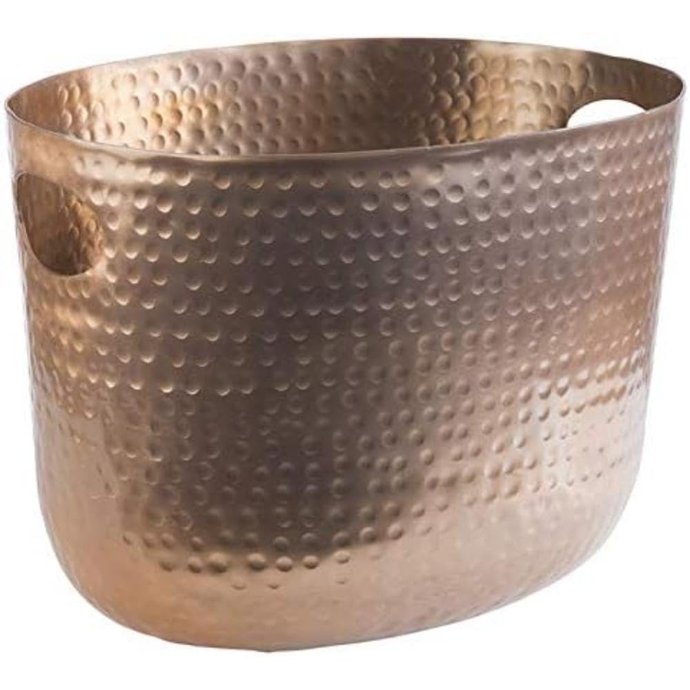 APS 36111 Wein- / Sektkühler, 30 x 23,5 cm, H: 23 cm, Aluminium, Kupfer-Look, gehämmerte Oberfäche K