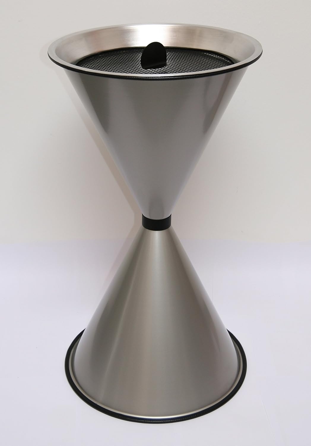 Standaschenbecher Diabola 71x40 cm + 25 kg Quarzsand silber Marke Szagato Made in Germany (Industrie