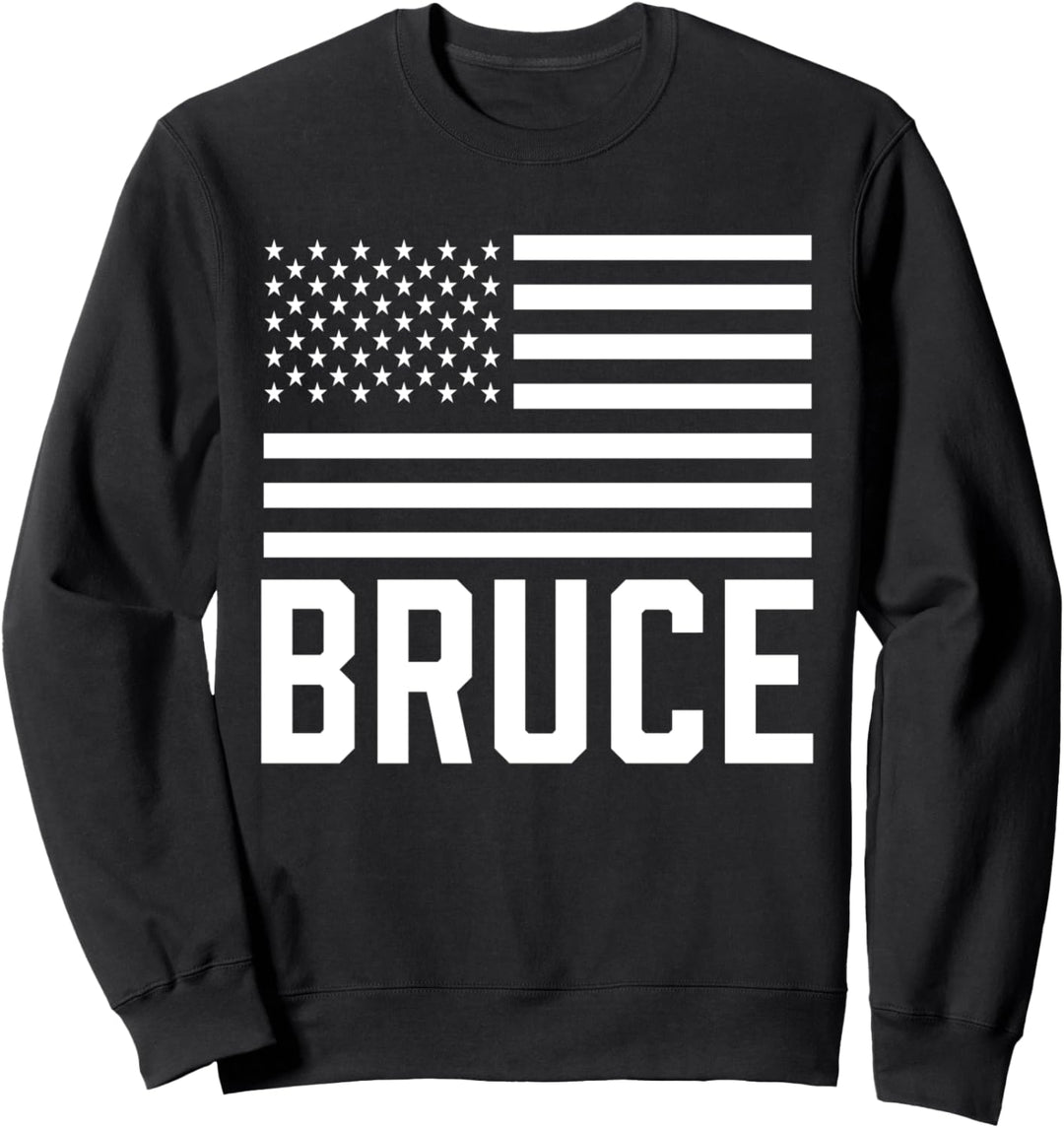 Bruce Geburtstag Vorname personalisiert USA Sweatshirt