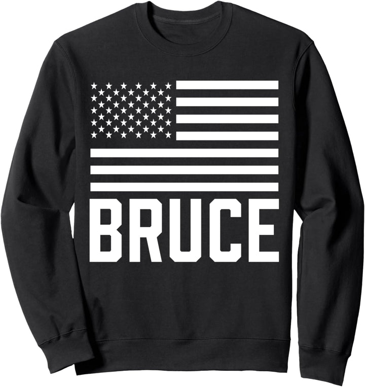 Bruce Geburtstag Vorname personalisiert USA Sweatshirt