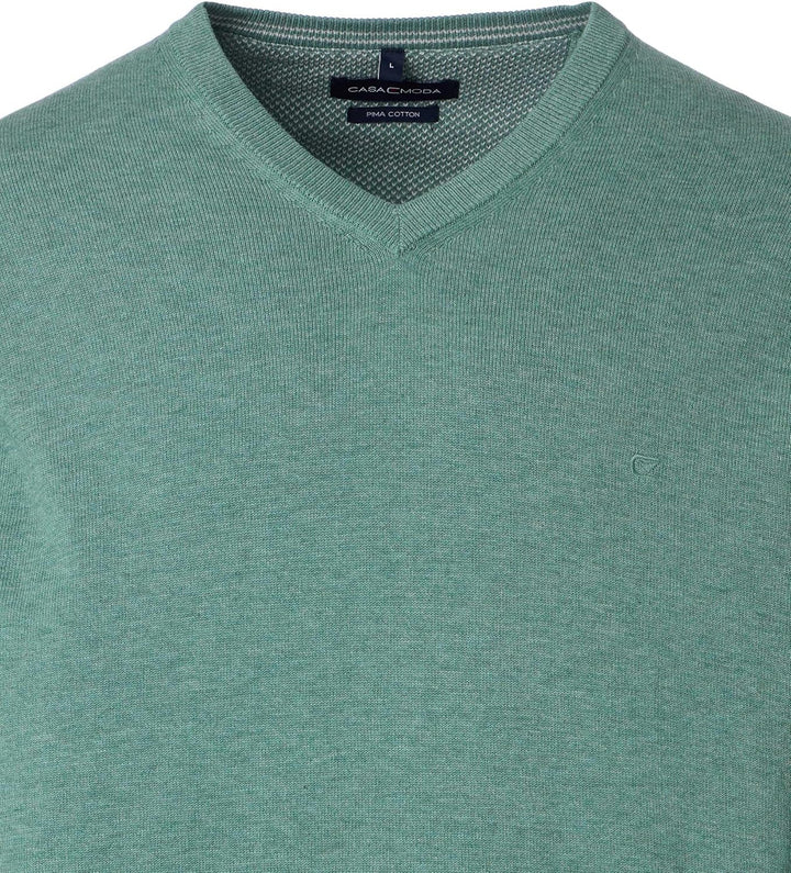 CASAMODA Herren Pullover S 369 - Türkisgrün, S 369 - T&amp;