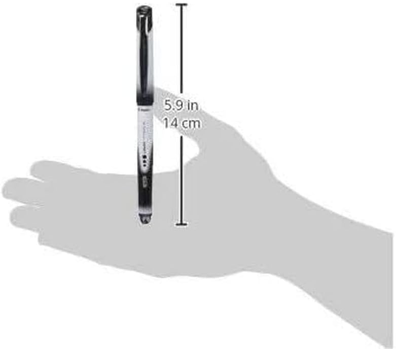 Pilot VBall VB5 Tintenroller mit Gummi-Griffzone 0,5 mm Schreibspitze 0,3 mm Strichbreite 12 Stück s