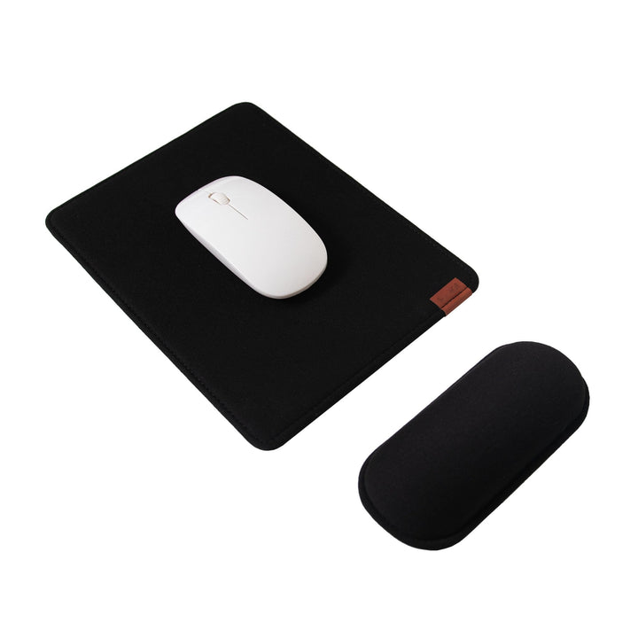 SenseAGE Mousepad mit Abnehmbarer Handauflage, Ergonomisches Mauspad mit atmungsaktivem Handpolster
