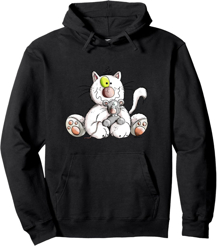 Katze Und Maus I Katzenmotiv Katzendruck Katze Fun Pullover Hoodie