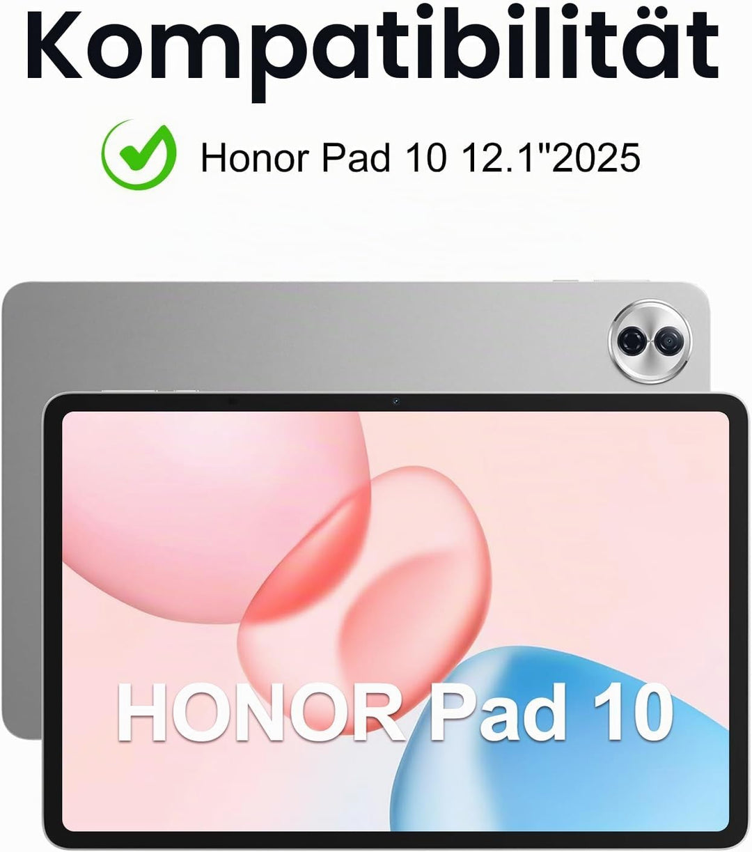 FOGARI Tastatur Hülle für Honor Pad 10 12.1 Zoll 2025 Con Magnetisch Abnehmbarer Tastatur und Soft T