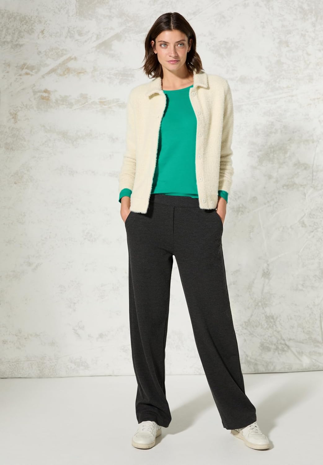 Cecil Damen Shirt mit Rundhals, XS Aventurine Green