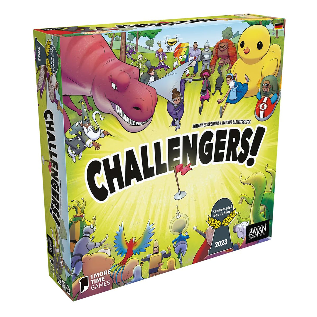 ZMan, Challengers!, Kennerspiel des Jahres 2023, Familienspiel, Kartenspiel, 1-8 Spieler, Ab 8+ Jahr
