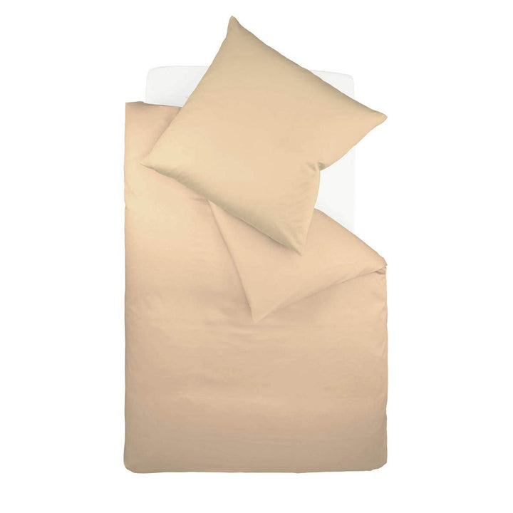 Fleuresse Colours Bettwäsche, Uni-Mako-Satin, braun, 155 x 220 cm Sand 155/220 Uni, Sand 155/220 Uni