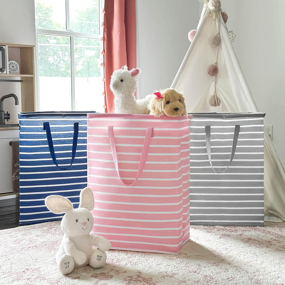 TIMEYARD Wäschekorb Faltbar Wäschesammler Aufbewahrungskorb Kinderzimmer Laundry Baskets Korb Gefloc