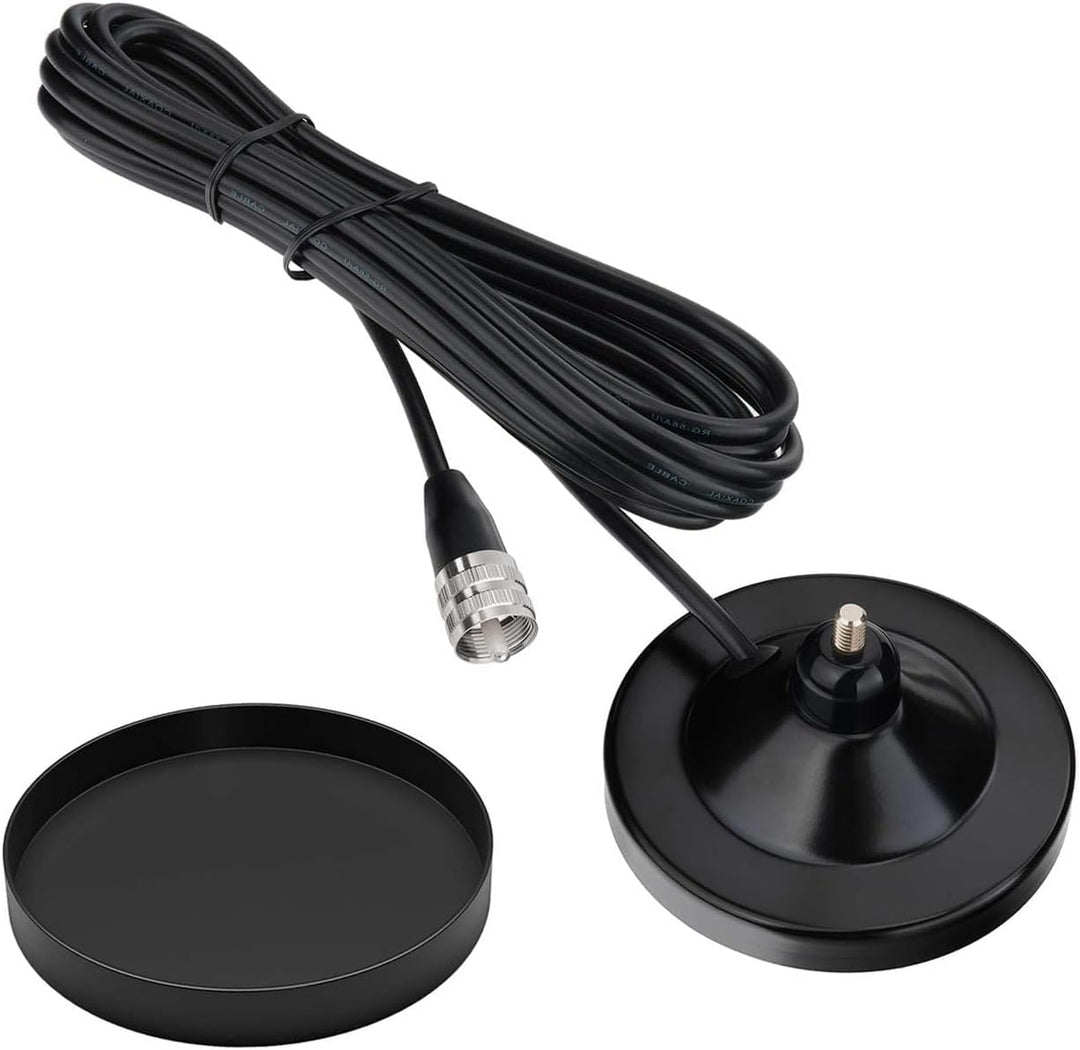 Superbat 26-28MHz Lastwagen CB Antenne | PL259 Stecker 3m RG58 Kabel | Magnet-Base | 2.5dBi, 50W | K