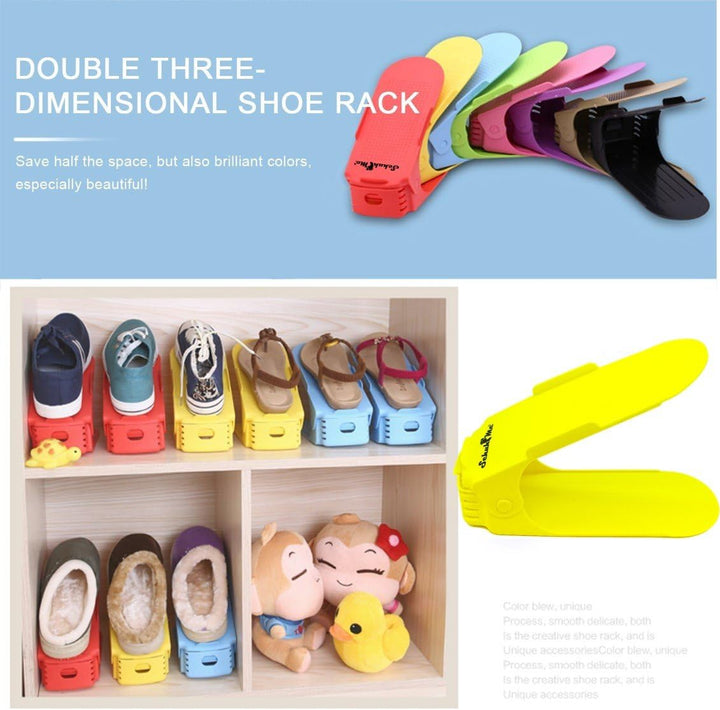5 x Verstellbarer Profi Schuhstapler Schuhorganizer Schuhhalter – Magic Shoe Rack Organizer - Sparse