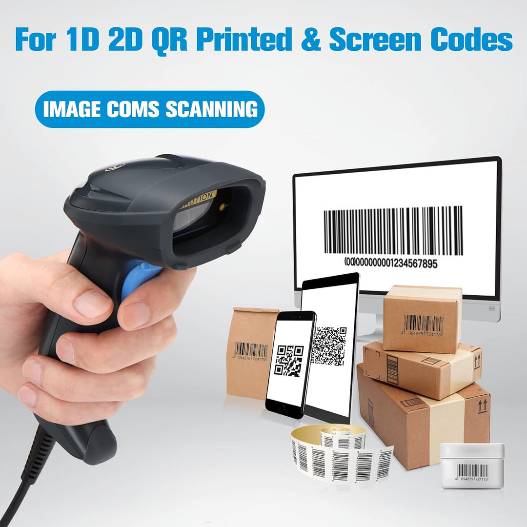 OBZ 1D 2D QR Barcode-Lesegerät, Barcode-Scanner, automatischer und präziser Scan, hohe Geschwindigke