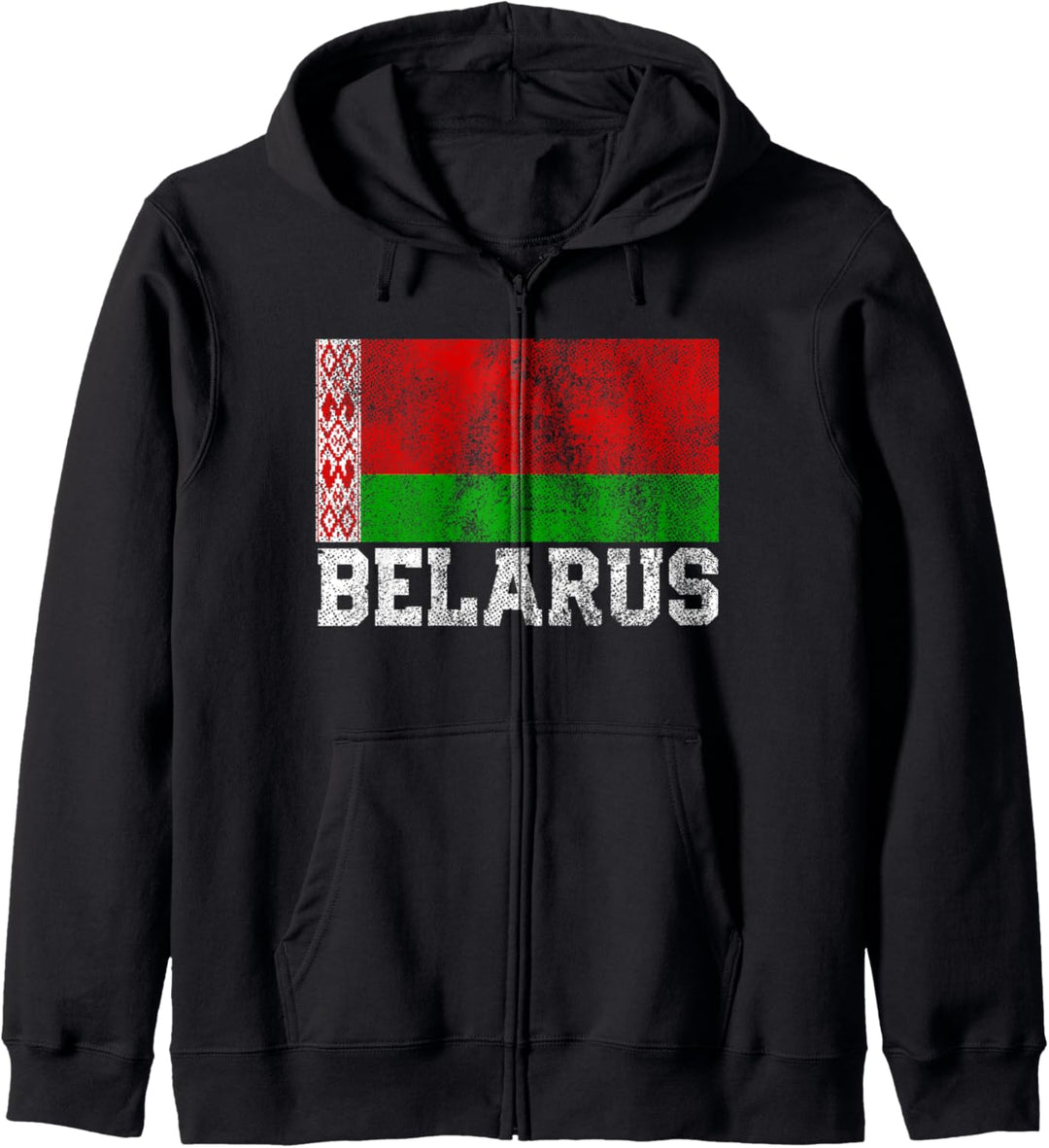 Belarus Flag Family Pride Country Nation Vintage Men Women Kapuzenjacke