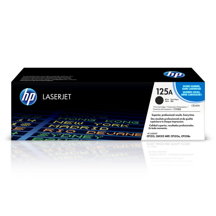 HP 125A (CB540A) Schwarz Original Toner für HP Color Laserjet CP1215, CP1515, CM1312 schwarz Standar