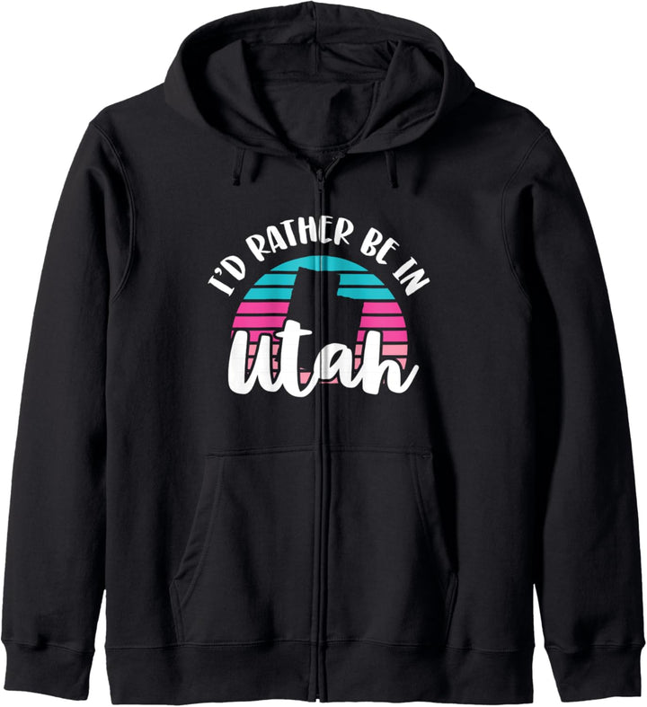 I'd Rather Be In Utah Kapuzenjacke