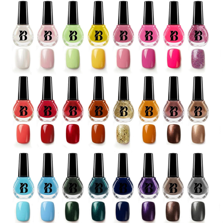 Envie de Color Nagellack-Set - Komplette Kollektion von 48 leuchtenden, Perl-, Pastell- und klassisc