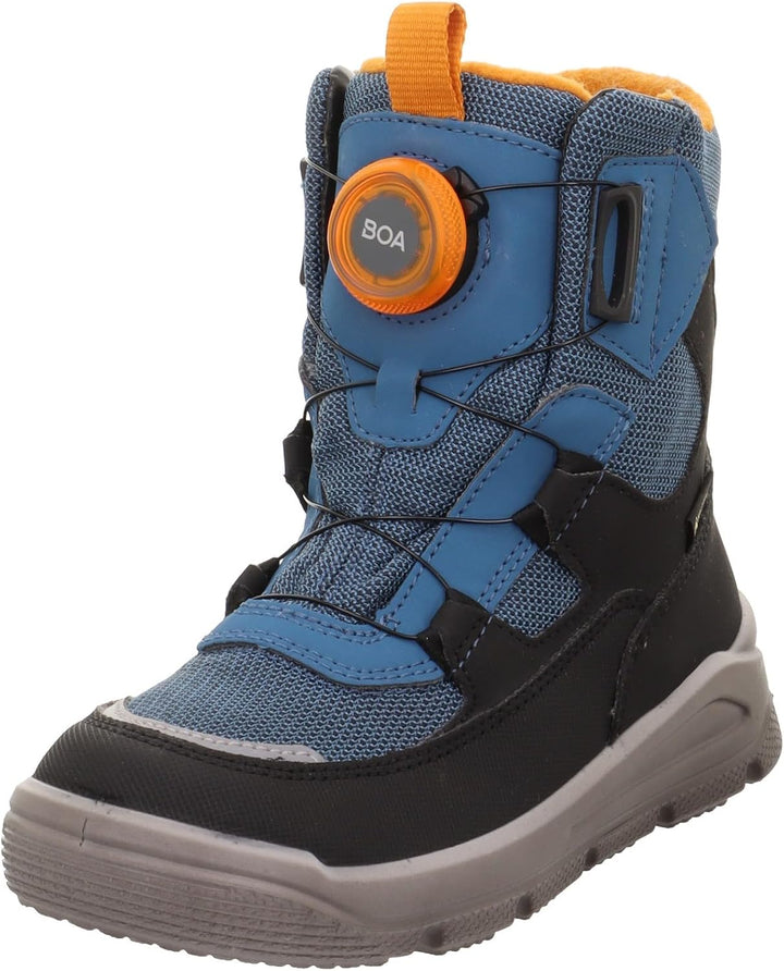 Superfit Jungen Mars Schneestiefel 27 EU Schmal Blau Orange 8000, 27 EU Schmal Blau Orange 8000